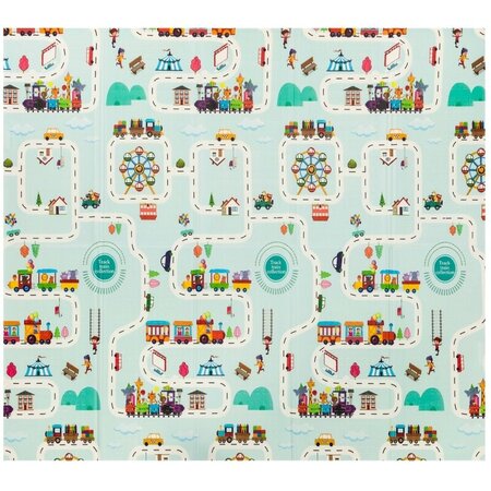 Covoras educativ pliabil si impermeabil Robby, 200 x 180 cm, Multicolor, Lionelo 634784