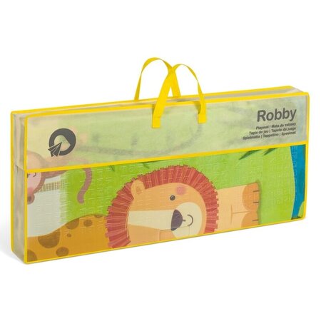 Covoras educativ pliabil si impermeabil Robby, 200 x 180 cm, Multicolor, Lionelo 634780