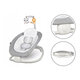 Fotoliu Balansoar pliabil cu vibratii si 12 melodii linistitoare Pascal Scandi, Grey Dove, 0 luni+, Lionelo 634795