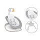 Fotoliu Balansoar pliabil cu vibratii si 12 melodii linistitoare Pascal Scandi, Grey Dove, 0 luni+, Lionelo 634792