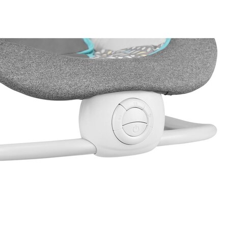Fotoliu Balansoar pliabil cu vibratii si 12 melodii linistitoare Pascal Scandi, Grey, 0 luni+, Lionelo 634818