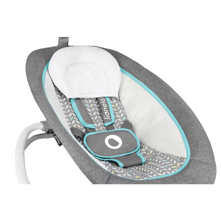 Fotoliu Balansoar pliabil cu vibratii si 12 melodii linistitoare Pascal Scandi, Grey, 0 luni+, Lionelo 634815