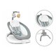 Fotoliu Balansoar pliabil cu vibratii si 12 melodii linistitoare Pascal Scandi, Grey, 0 luni+, Lionelo 634805
