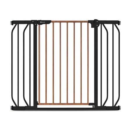 Poarta de siguranta cu prindere prin presiune Truus slim, 75 - 85 cm, Carbon, Lionelo 634848