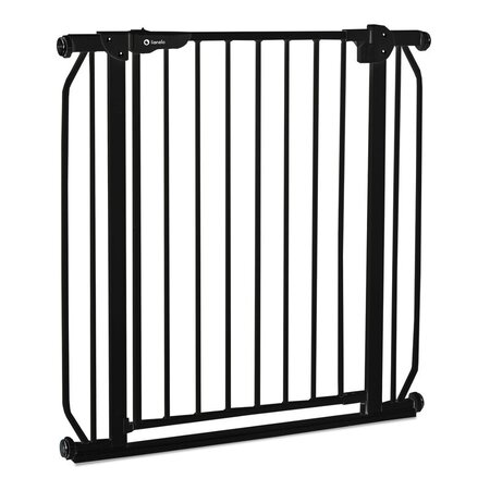 Poarta de siguranta cu prindere prin presiune Truus slim, 75 - 85 cm, Black Onyx, Lionelo 634899