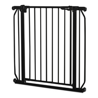 Poarta de siguranta cu prindere prin presiune Truus slim, 75 - 85 cm, Black Onyx, Lionelo