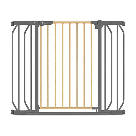 Poarta de siguranta cu prindere prin presiune Truus slim, 105 cm, Grey Graphite, Lionelo 634891