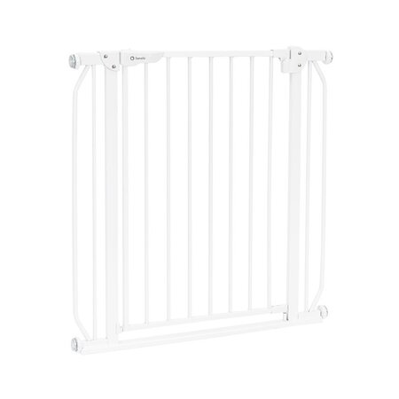Poarta de siguranta cu prindere prin presiune Truus slim, 75 - 85 cm, White, Lionelo 634873
