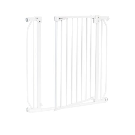 Poarta de siguranta cu prindere prin presiune Truus slim, 75 - 85 cm, White, Lionelo 634874