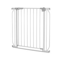 Poarta de siguranta cu prindere prin presiune + 2 extensii Truus slim, 75 - 85 cm + 2 x 10 cm, Grey, Lionelo