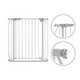Poarta de siguranta cu prindere prin presiune + 2 extensii Truus slim, 75 - 85 cm + 2 x 10 cm, Grey, Lionelo 634868