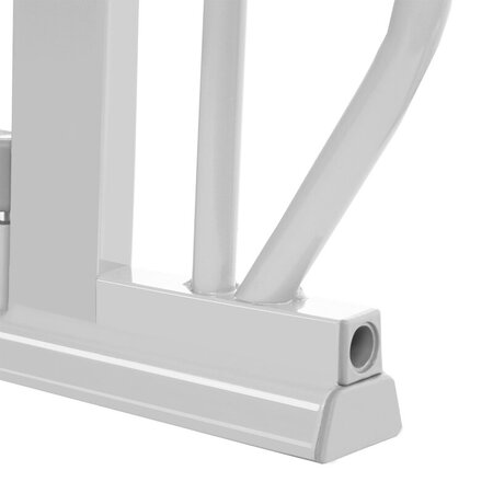 Poarta de siguranta cu prindere prin suruburi Truus Slim LED, 75 - 85 cm, Gri, Lionelo 634916