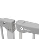 Poarta de siguranta cu prindere prin suruburi Truus Slim LED, 75 - 85 cm, Gri, Lionelo 634918