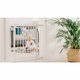 Poarta de siguranta cu prindere prin suruburi Truus Slim LED, 75 - 85 cm, Gri, Lionelo 634923