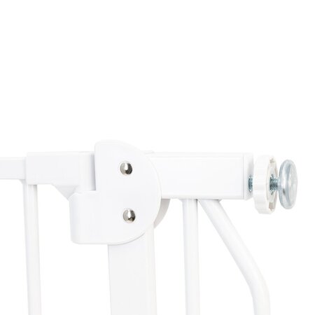 Poarta de siguranta cu prindere prin suruburi Truus Slim LED, 75 - 85 cm, White, Lionelo 634934