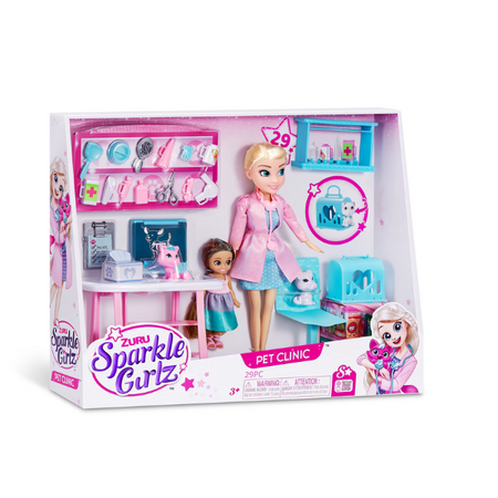 Set de joaca Clinica veterinara, + 3 ani, Sparkle Girlz 635110