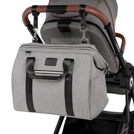Geanta pentru mamici cu multiple compartimente Ida, Grey, Lionelo 635196
