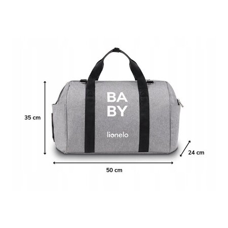 Geanta pentru mamici cu multiple compartimente Ida, Grey, Lionelo 635194