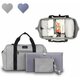 Geanta pentru mamici cu multiple compartimente Ida, Grey, Lionelo 635192