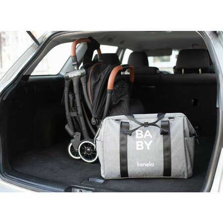 Geanta pentru mamici cu multiple compartimente Ida, Black, Lionelo 635173