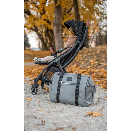 Geanta pentru mamici cu multiple compartimente Ida, Black, Lionelo 635174