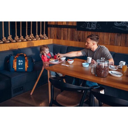 Geanta pentru mamici cu multiple compartimente Ida, Black, Lionelo 635176