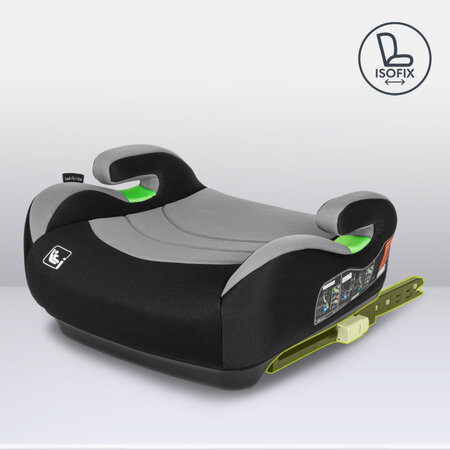Inaltator auto cu Isofix Luuk Fix, 125 - 150 cm, Grey Stone, Lionelo 635237