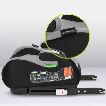 Inaltator auto cu Isofix Luuk Fix, 125 - 150 cm, Grey Stone, Lionelo 635240