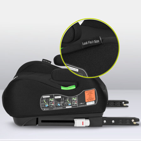 Inaltator auto cu Isofix Luuk Fix, 125 - 150 cm, Black Carbon, Lionelo 635253
