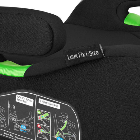 Inaltator auto cu Isofix Luuk Fix, 125 - 150 cm, Black Carbon, Lionelo 635247