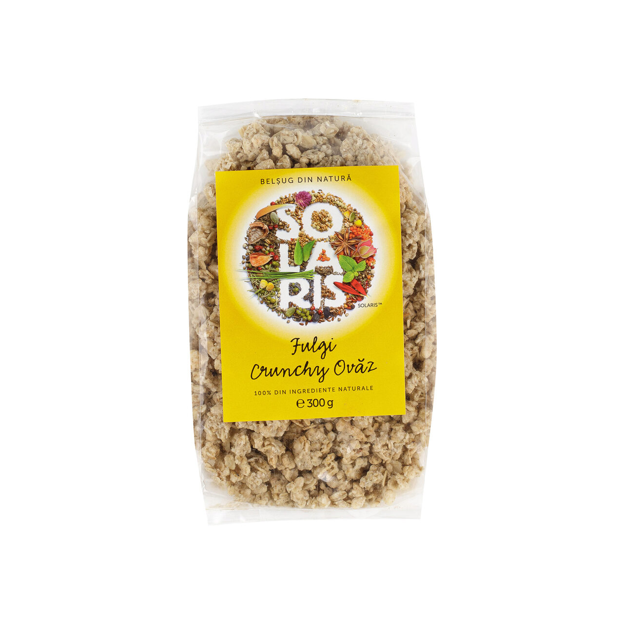 Fulgi crunchy ovaz, 300 g, Solaris