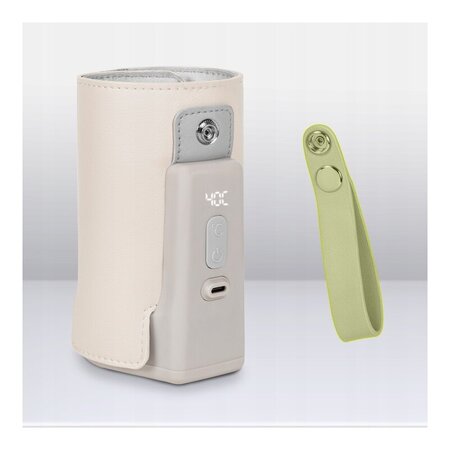 Incalzitor de biberoane portabil Thermup Go Plus, Beige Sand, Lionelo 635348