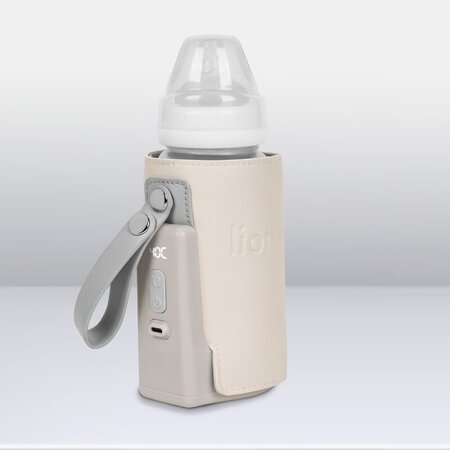Incalzitor de biberoane portabil Thermup Go Plus, Beige Sand, Lionelo 635344