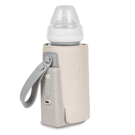 Incalzitor de biberoane portabil Thermup Go Plus, Beige Sand, Lionelo 635332