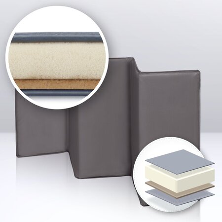 Patut pliabil cu doua nivele Sven Plus, 120 x 60 cm, Grey Concrete, Lionelo 635495
