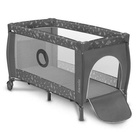 Patut pliabil cu doua nivele Sven Plus, 120 x 60 cm, Grey Concrete, Lionelo 635469