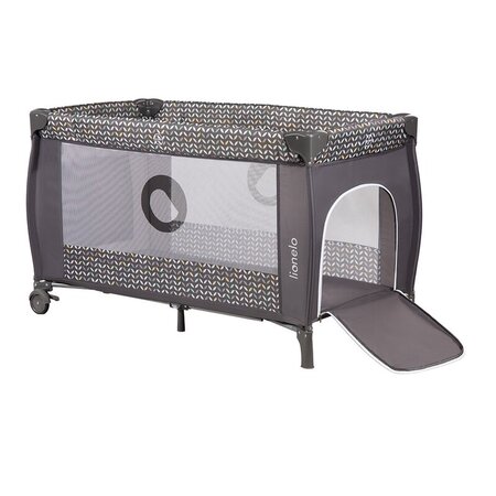 Patut pliabil cu doua nivele Sven Plus, 120 x 60 cm, Grey Scandi, Lionelo 635556