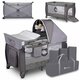 Patut pliabil cu doua nivele Sven Plus, 120 x 60 cm, Grey Scandi, Lionelo 635549