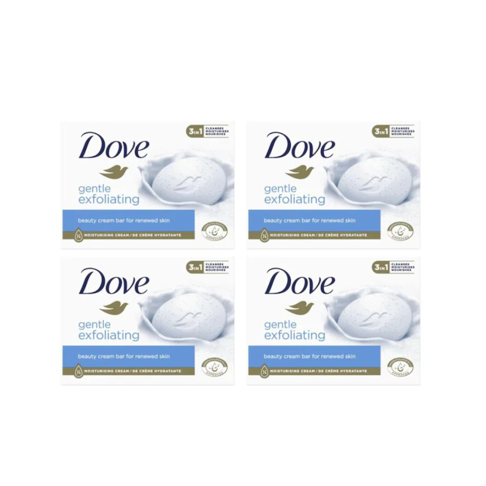 Sapun Crema Gentle Exfoliating, 4 x 90 g, Dove