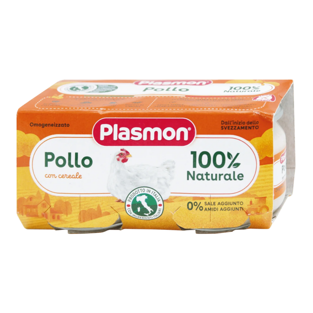 Piure cu carne de pui, fara gluten, +6 luni, 2 x 120 gr, Plasmon