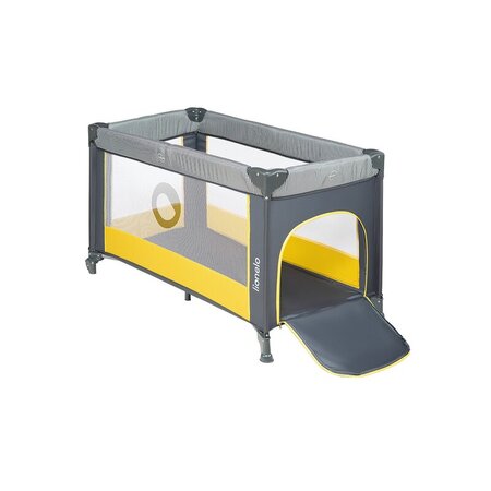 Patut pliabil cu un nivel Stefi, 120 x 60, Yellow Lemon, Lionelo 635626