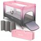 Patut pliabil cu un nivel Stefi, 120 x 60 cm, Pink Ombre, Lionelo 635650