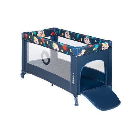 Patut pliabil cu un nivel Stefi, 120 x 60 cm, Blue Navy, Lionelo 635655