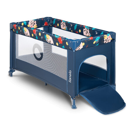 Patut pliabil cu un nivel Stefi, 120 x 60 cm, Blue Navy, Lionelo 635666