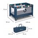 Patut pliabil cu un nivel Stefi, 120 x 60 cm, Blue Navy, Lionelo 635661