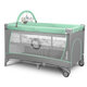 Patut pliabil cu doua niveluri Flower, 120 x 60 cm, Turquoise, Lionelo 635709