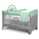 Patut pliabil cu doua niveluri Flower, 120 x 60 cm, Turquoise, Lionelo 635710