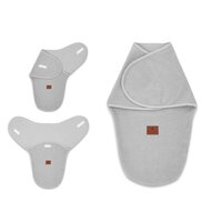 Sistem de infasare pentru bebelusi, tesatura thermofrotte, Grey, 0-3 luni, Miminu
