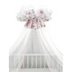 Baldachin din tull cu funda din bumbac, Pink Ballerina, 400x170 cm, MimiNu 635683