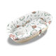 Set pentru landou/cosulet cu protectie, saltea si perna din bumbac, Lulu Natural, Miminu 635724
